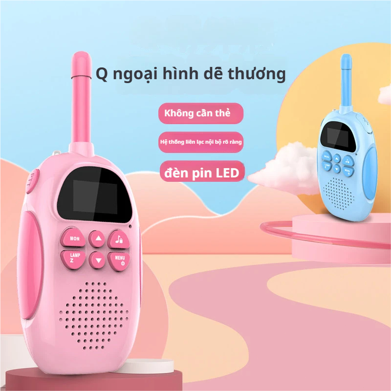 ✨Máy bộ đàm cầm tay bán chạy dành cho trẻ em, liên lạc rõ ràng giữa cha mẹ và con cái, phạm vi liên lạc không dây lên đế