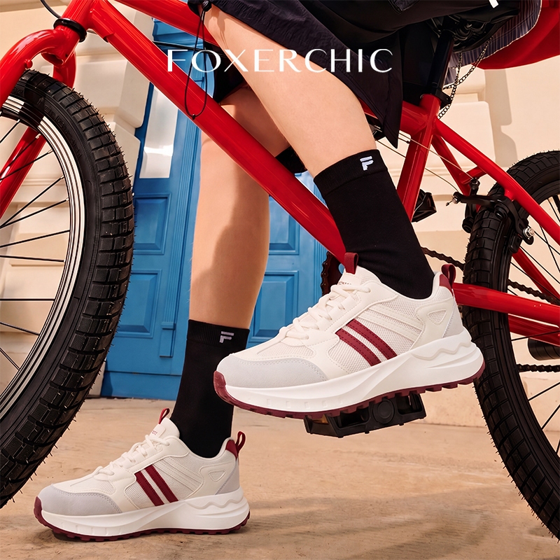 FOXERCHIC Giày thể thao đế cao kiểu Hàn Quốc mới giúp tăng chiều cao và chống trơn trượt