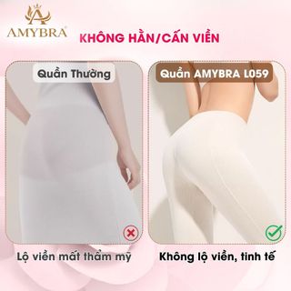 Quần lót nữ đúc su cạp vừa mỏng nhẹ, Quần chip nữ viền ép đáy dán thông thoáng dễ chịu AMYBRA L059