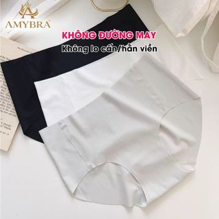 Quần lót nữ đúc su cạp vừa mỏng nhẹ, Quần chip nữ viền ép đáy dán thông thoáng dễ chịu AMYBRA L059