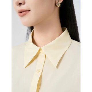 Áo Sơ-mi Nữ Yody Phom relax fit cotton blend essential TRA WCSH26A004