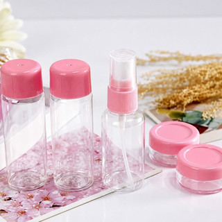 Bộ Chiết Mỹ Phẩm Du Lịch 8 Món Mini | Chai Lọ 10g 30ml 50ml | Túi Zip Trong Suốt Tiện Mang Máy Bay
