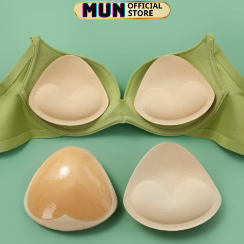 2 miếng đệm áo ngực,đệm nâng tam giác dạng kép dính chống trượt 606