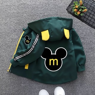 Áo Khoác Chống Nắng Trẻ Em Mickey Superman 4 Mùa  Áo Khoác Gió Bé Trai Bé Gái Cản Gió Có Mũ 6-40Kg