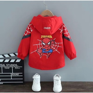 Áo Khoác Chống Nắng Trẻ Em Siêu Nhện SUPERMAN 4 Mùa Áo Khoác Gió Bé Trai Bé Gái Cản Gió 6-40Kg