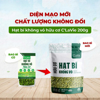 Hạt bí hữu cơ đã tách vỏ C'LaVie 90g/200g