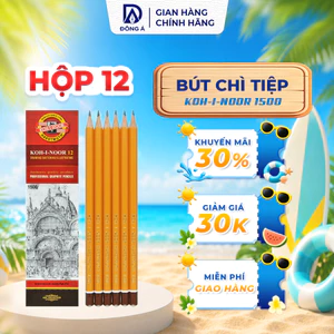 Hộp 12 bút chì Tiệp Koh-I-Noor 1500 chì vẽ viết phác hoạ mỹ thuật