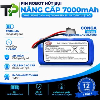 PIN ROBOT HÚT BỤI NÂNG CẤP CONGA 990,1090,950,1790,1990 DUNG LƯỢNG 3500 mAh BẢO HÀNH 12 THÁNG