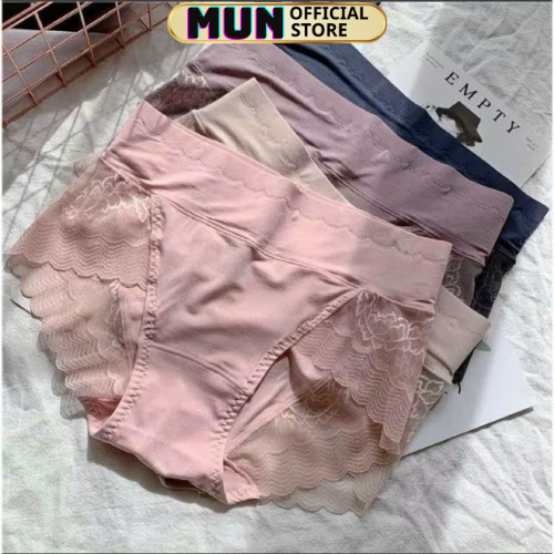 QUẦN LÓT COTTON-PHỐI REN CẠP CAO GEN BỤNG 8889