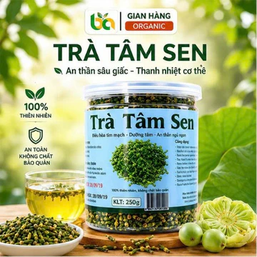Trà Tâm Sen Sấy Khô Bảo An 250g 500g Trà Thảo Mộc Thanh Nhiệt Thư Giãn Trà Healthy Hỗ Trợ Ngủ Ngon, Dưỡng Sinh Tim Mạch