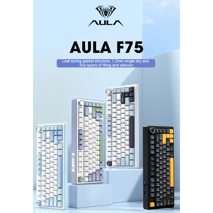 {HỎA TỐC} Bàn Phím Cơ Aula F75 không dây, 3 mode – Layout 75% | BigBuy360 - bigbuy360.vn