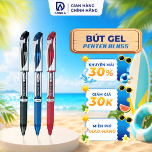 Bút gel Pentel Energel BLN55 0.5mm bút ký viết trơn mượt mực nhan khô không lem nhòe