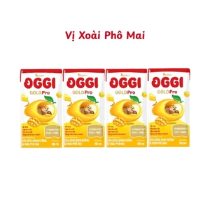 Lốc uống dinh dưỡng Oggi Gold Pro xoài phô mai 110ml