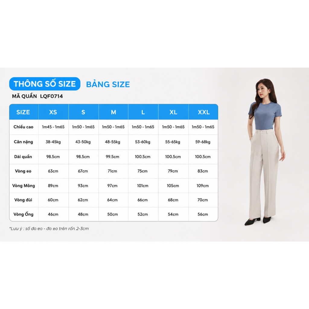 Quần Tây Nữ Ống Suông GUMAC Cơ Bản Lưng Rời Có Túi Xéo Chiết Ly Hai Bên LQF0714