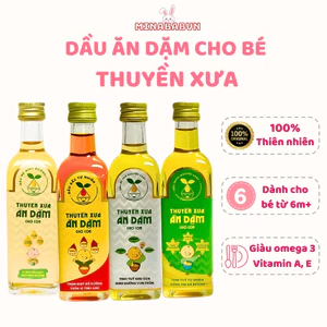 Dầu ăn dặm Thuyền Xưa cho bé từ 6 tháng, nguyên liệu tự nhiên, dầu ăn dặm bổ sung dinh dưỡng cho bé