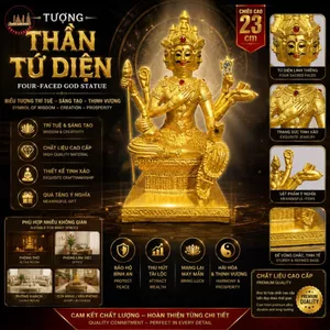 Tượng Thần Tứ Diện Cao 25cm Mẫu Decor PHỤ KIỆN TRANG TRÍ BÀN LÀM VIỆC CAO CẤP