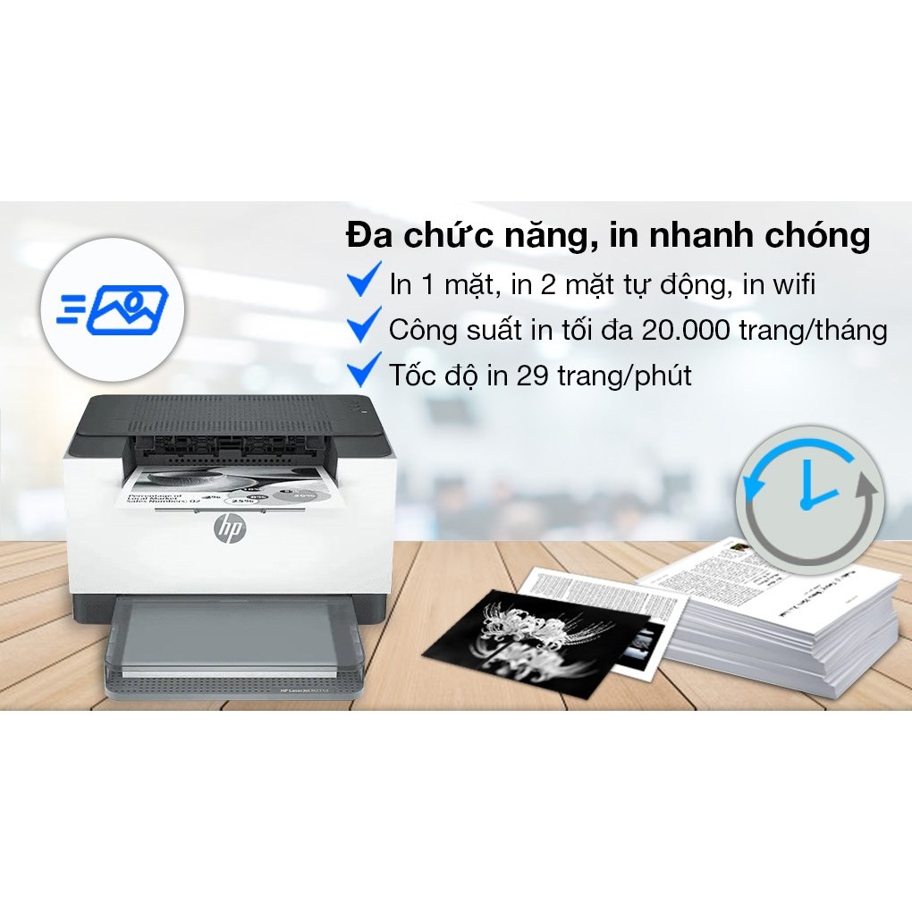 Máy in Laserjet HP M211DW (9YF83A) - Tự động đảo mặt - Kết nối Wifi