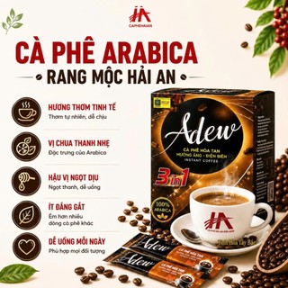 Cà Phê Hòa Tan 3in1 Adew, Cà Phê Arabica Nguyên Chất Thơm Ngon Cà phê Hải An