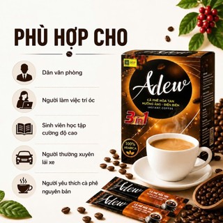 Cà Phê Hòa Tan 3in1 Adew, Cà Phê Arabica Nguyên Chất Thơm Ngon Cà phê Hải An