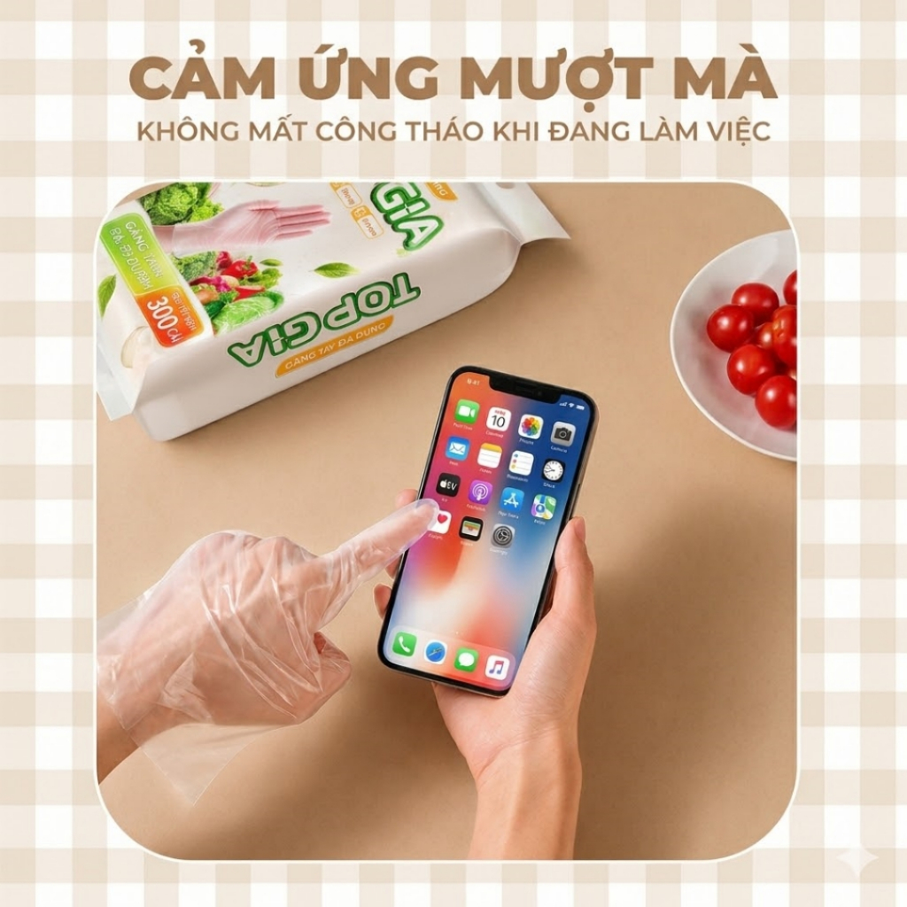 (300 CÁI) Găng Tay Đa Dụng TPE TOPGIA Dạng Rút Treo Tường, Kèm Móc Treo, An Toàn Vệ Sinh