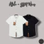 ⚡️[Hight Quality] Áo Sơ Mi Trắng Đen Ngắn Tay Bu1 Shirts - Điềm Nhấn Check Kẻ Cổ Và Tay Cao Cấp