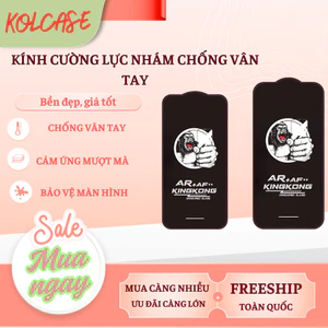 Kính cường lực nhám chống vân tay KINGKONG KK-77 độ cứng 9H cho lph 11 12 13 14 15 16 pro plus promax