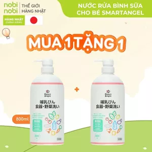 Nước rửa bình sữa SmartAngel hương dịu nhẹ cho bé 750ml/800ml