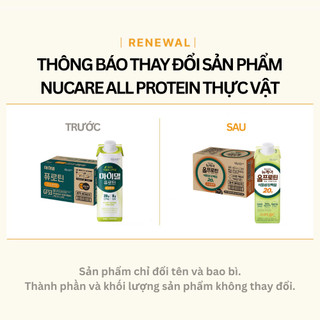 Thức uống 20g đạm thực vật TPBS Nucare All Protein Plant Based Savory Grain 250ml Hàn Quốc chính hãng