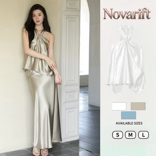 Nova-áo Lụa Tráng Gương, Cổ Xéo Nhiều Màu,Áo Lụa Cổ Yếm Xoắn Sang Xịn