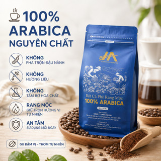 Bột Cà Phê Arabica Rang Mộc Hải An Nguyên Chất – Bột Cà Phê Arabica Mộc, Thơm Tự Nhiên, Gu Đậm Vị