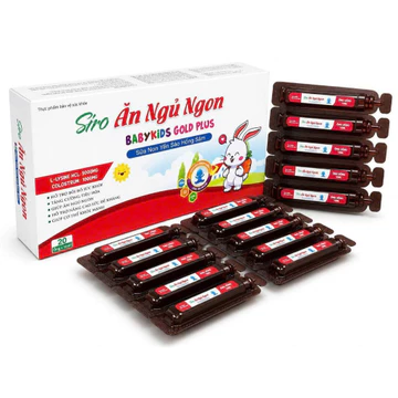 siro ăn ngủ ngon baby kids gold plus ăn ngon ngủ tốt hỗ trợ bé kén ăn, ngủ không ngon giấc tăng đề kháng