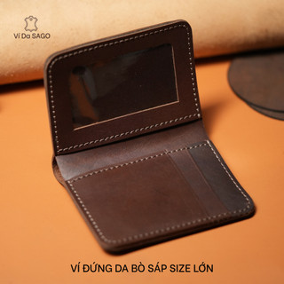 Ví Đứng Nam , Da Bò Sáp Và Da Bò Nappa Mềm, Bảo Hành 12 Tháng , Thương Hiệu Ví Da SAGO (SG01)