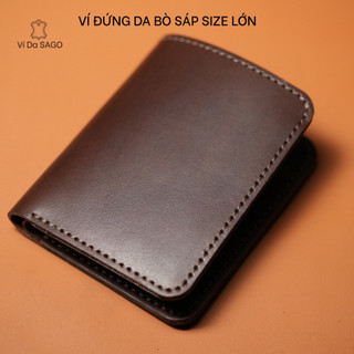 Ví Đứng Nam , Da Bò Sáp Và Da Bò Nappa Mềm, Bảo Hành 12 Tháng , Thương Hiệu Ví Da SAGO (SG01)