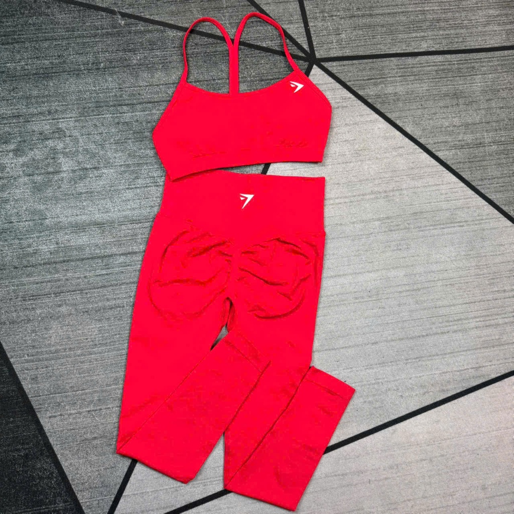 Bộ Quần Áo Tập Gym,Yoga (Quần Legging + Áo Bra),Chất Liệu Dệt Kim 10% Elast Cao Cấp Tôn Form,Tôn Dáng GB258