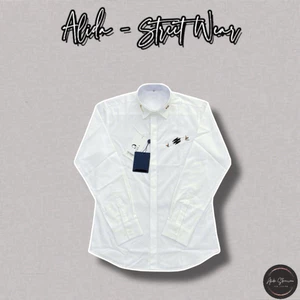⚡️[Hight Quality] Áo Sơ Mi Trắng Dài Tay \/ Ready To - Điểm Nhấn Thêu Marqu Cao Cấp Loại 1