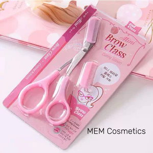 Kéo Cắt Tỉa Lông Mày, Lông Mi Kèm Lược Chải Tiện Dụng Cho Nữ Nhỏ Gọn Tiện Lợi MEM Cosmetics