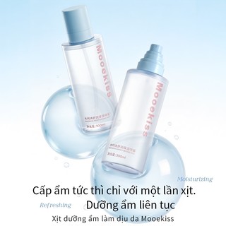 [Mới] Xịt Khoáng Mooekiss Kem Lót Makeup, Dưỡng Ẩm Làm Dịu Da, Giữ Lớp Trang Điểm Lâu Trôi