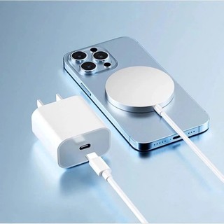 Sạc Không Dây Từ Tính Nhanh 20W Cho iPhone & Thiết Bị Hỗ Trợ Từ Tính – Sạc Nam Châm Hít Chặt, Sạc Nhanh Ổn Định