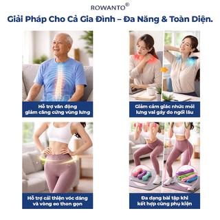Máy Tập Bụng & Lưng Đa Năng Rowanto Spinecare S20 Pro Massage đánh tan mỡ bụng giúp thư giãn vai và lưng