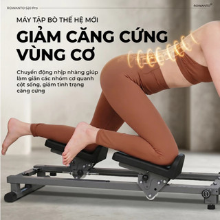 Máy Tập Bụng & Lưng Đa Năng Rowanto Spinecare S20 Pro Massage đánh tan mỡ bụng giúp thư giãn vai và lưng