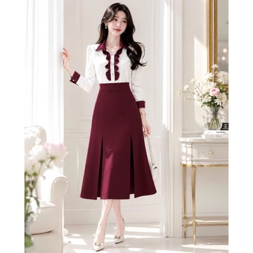 CV12- CHÂN VÁY KIỂU ĐẸP -CHÂN VÁY CHỬ A DÀI QUA ĐẦU GỐI