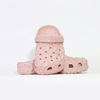 [Tặng Charm + Móc Khóa Chính Hãng] Dép Sục Màu Hồng WABIS Kim Cương Đế 3cm Không Thấm Nước, Chống Trượt [WUC-V3]