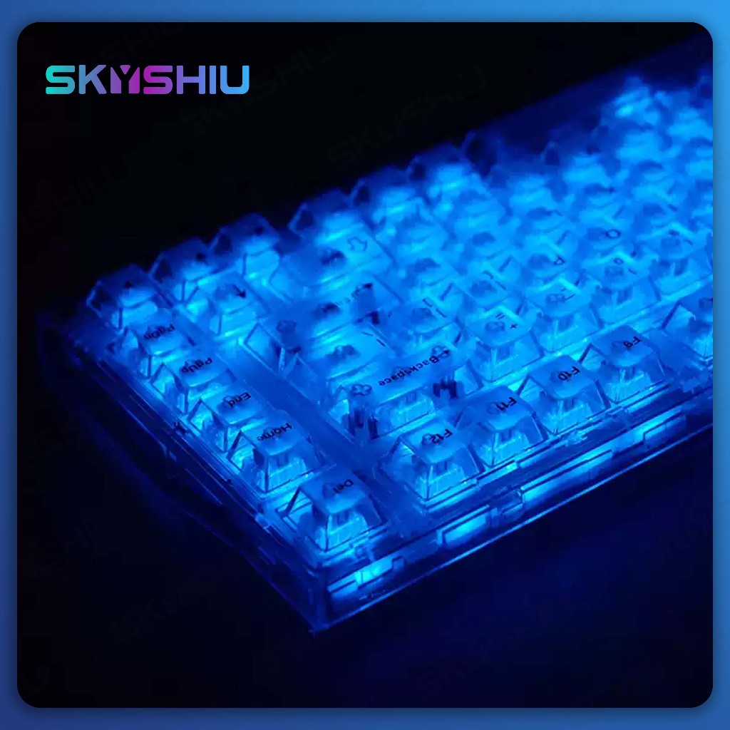 SKYSHIU Keycap Trong Suốt Nhám Mờ Mặt Trên – Cạnh Hông Xuyên LED, Tương Thích Mọi Bàn Phím Cơ | BigBuy360 - bigbuy360.vn
