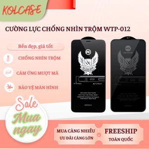 Cường lực chống nhìn trộm WEKOME KINGKONG WTP-012, độ hiển thị 4D sắc nét, độ cứng 9H cho lph 11 12 13 14 15