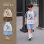 Bộ cotton tay raglan phối kẻ goodboy, bộ cotton quần kaki hàng Bernie mẫu mới nhất