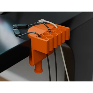 Kẹp Giữ 6 Dây Cáp Gắn Cạnh Bàn – Giá Đỡ Dây Cáp Kẹp Bàn Không Cần Khoan – Kẹp Quản Lý dây cáp , usb, sạc gọn gàng.....