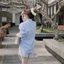 Set bộ sơ mi kẻ xanh GUMIN thiết kế áo phối họa tiết thêu basic kèm quần short thanh lịch, Set đồ nữ vintage sang chảnh