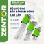 Bộ lục giác vặn ốc Zentor loại ngắn, dài đầu bi, đầu bông hoa thị bộ 9 món chất thép CR-V siêu bền chịu lực tốt