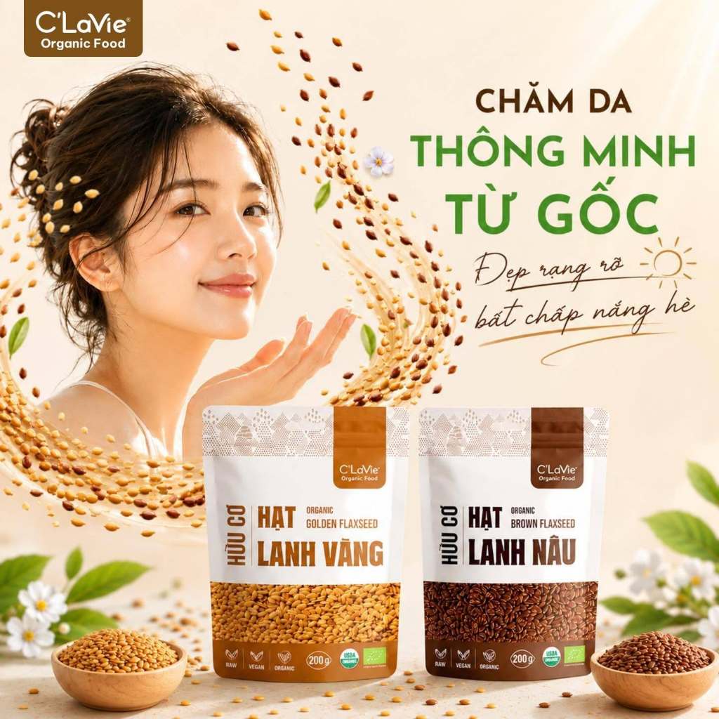 Hạt lanh hữu cơ C'LaVie Organic Flax Seeds 200g