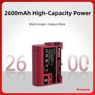 Kingma EN-EL15C 2600mAh | Pin và sạc máy ảnh Nikon ZR Z63 Z52 Zf Z8 Z5 Z6 Z7 Z6iii V1 D500 D600 D800 D7000 el15 el15c